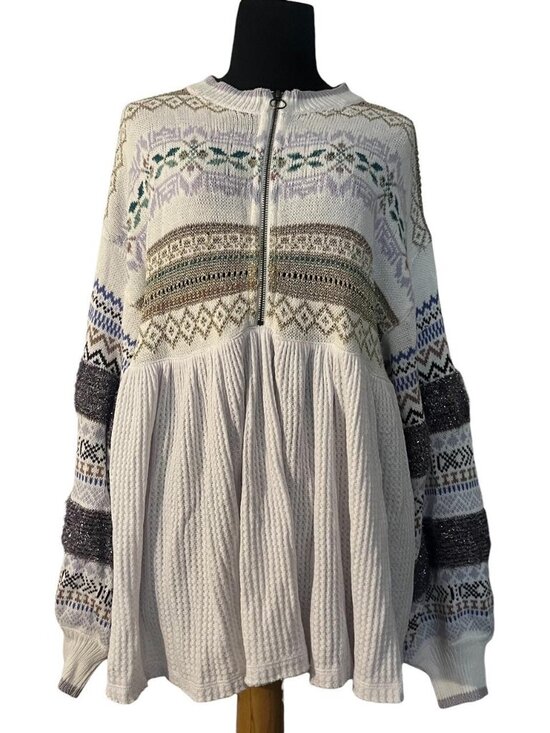Free People Tops - Free people multi colored knit sweater